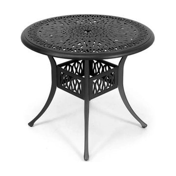 Anray Aluminium 90cm ROUND Table - Black - image 01