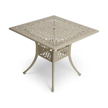 Anray Aluminium 90cm SQUARE Table - Sand Beige - image 01