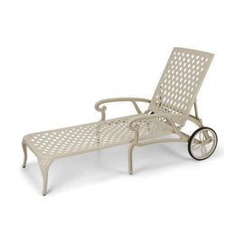 Anray Aluminium Pool Lounger - Sand Beige - image 01