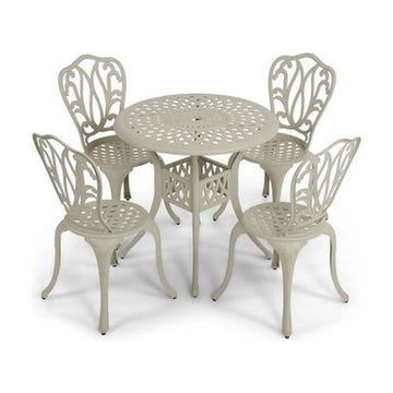 Anray 4 Seater Lisa with 78cm Patio Table Set ROUND - Sand Beige - image 01