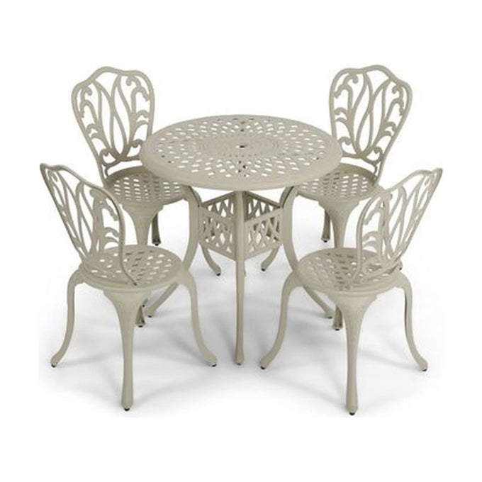 Anray 4 Seater Lisa with 78cm Patio Table Set ROUND - Sand Beige - image 01