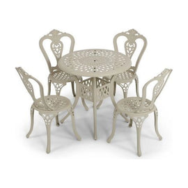 Anray 4 Seater Victoria with 78cm Patio Table Set ROUND - Sand Beige - image 01