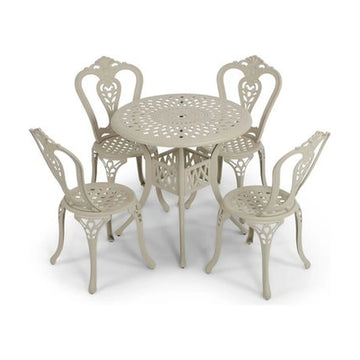 Anray 4 Seater Victoria with 78cm Patio Table Set ROUND - Sand Beige - image 01