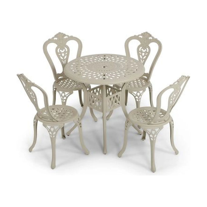 Anray 4 Seater Victoria with 78cm Patio Table Set ROUND - Sand Beige - image 01