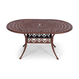 Anray Aluminium 150cm x 96cm OVAL Table - Copper - image 01