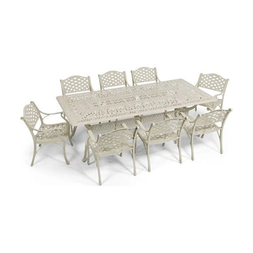 Anray 8 Seater Lattice with 240cm x 110cm Patio Table Set RECTANGLE - image 01