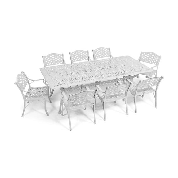 Anray 8 Seater Lattice with 240cm x 110cm Patio Table Set RECTANGLE - image 04