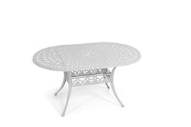 Anray Aluminium 150cm x 96cm OVAL Table - White