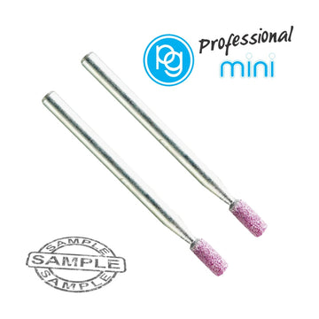 PG Ruby Grinding Stones 3 x 8mm Cylindrical Shank 3mm 2 Piece - image 01
