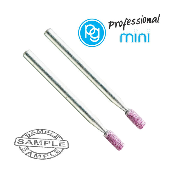 PG Ruby Grinding Stones 3 x 8mm Cylindrical Shank 3mm 2 Piece - image 01