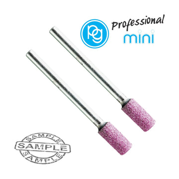 PG Ruby Grinding Stones 5 x 10mm Cylindrical Shank 3mm 2 Piece - image 01