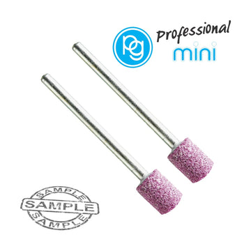 PG Ruby Grinding Stones 8 x 10mm Cylindrical Shank 3mm 2 Piece - image 01