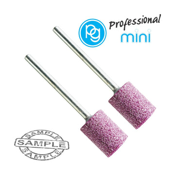 PG Ruby Grinding Stones 12 x 15mm Cylindrical Shank 3mm 2 Piece - image 01