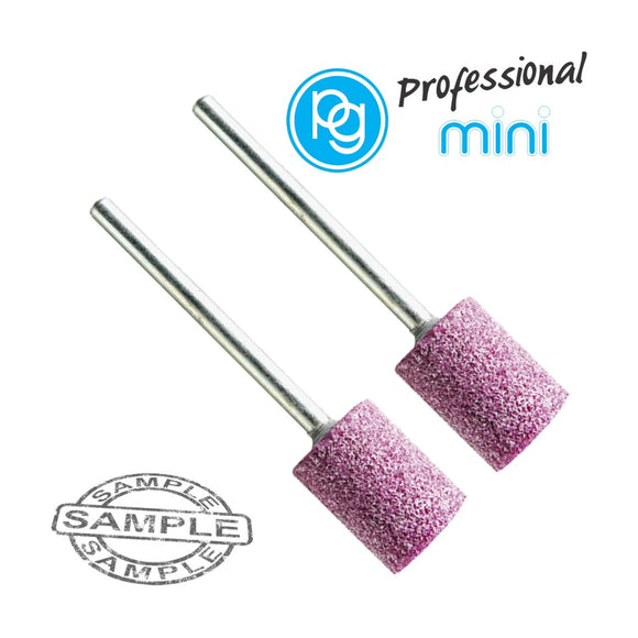 PG Ruby Grinding Stones 12 x 15mm Cylindrical Shank 3mm 2 Piece - image 01