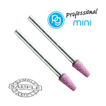 PG Ruby Grinding Stones 5 x 10mm Cone Shank 2.35mm 2 Piece - image 01