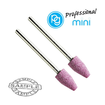 PG Ruby Grinding Stones 8 x 15mm Cyl/Cone Shank 3mm 2 Piece - image 01