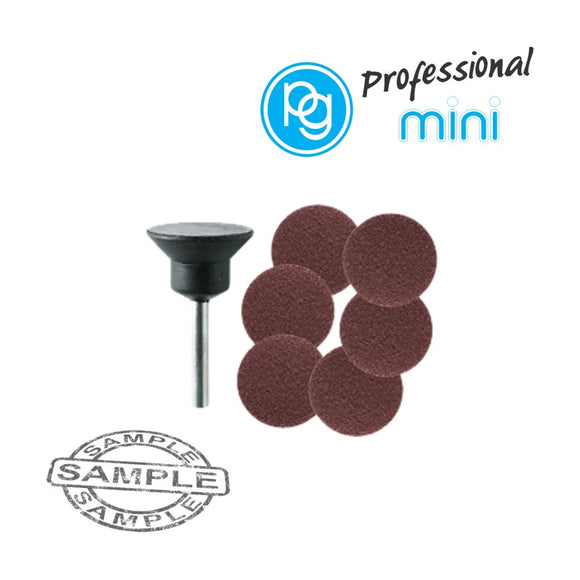 PG Backing Pad 20mm Shank 3.2mm + Sanding Discs 6 Piece - image 01