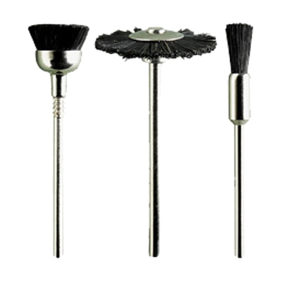PG Assorted Black Bristle Brushes. 3 Piece - image 01