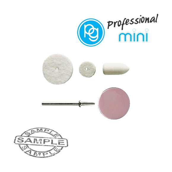 PG Assorted Felt Polish Points 3 Piece + Mandrel + Polishing Paste Kit - image 01