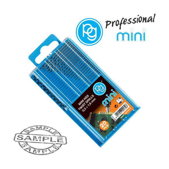 PG HSS Twist Drill Bit Kit 0.3mm - 1.6mm 20 Piece - image 01