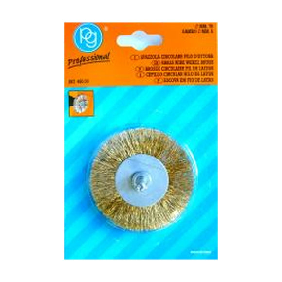 PG 75mm Brass Wire Wheel Brush - image 01