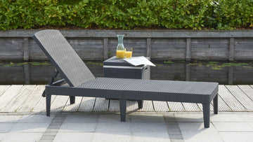 Keter Jaipur Lounger Graphite in Garden & Outdoor,Furniture