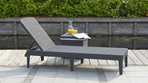 Keter Jaipur Lounger Graphite in Garden & Outdoor,Furniture