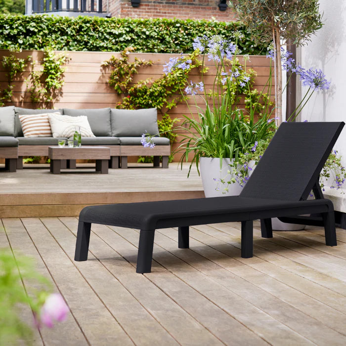 Keter Mallorca Sun Lounger Graphite - 0