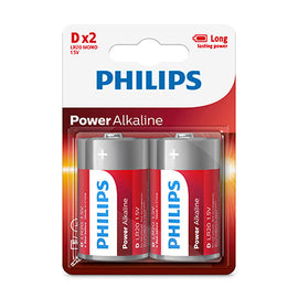 Philips Power Alkaline LR20 D Batteries 15V 2 Pack in Electrical & Lighting,Electrical Accessories,Batteries