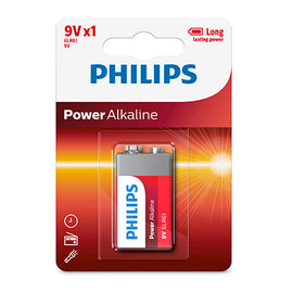 Philips Power Alkaline 6LR61 Battery 9V 1 Pack in Electrical & Lighting,Electrical Accessories,Batteries