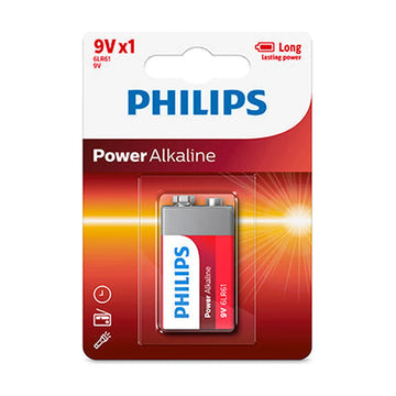 Philips Power Alkaline 6LR61 Battery 9V 1 Pack - image 01