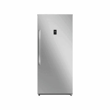 Midea 595L Upright Fridge/Freezer Stainless Steel 153W