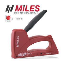 Miles Staple Gun ABS Body Metal Handle 22g 6-10mm JT21 Stap Reload Ind - image 01