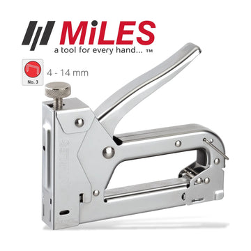 Miles Staple Gun Metal Body Tension Adjustable 22g 4-14mm JT21 Stap Reload Ind - image 01