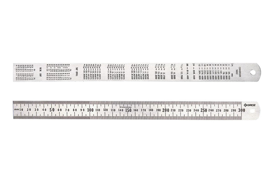 Groz Ruler Stainless Steel 1000mm GRO5215 in Tools