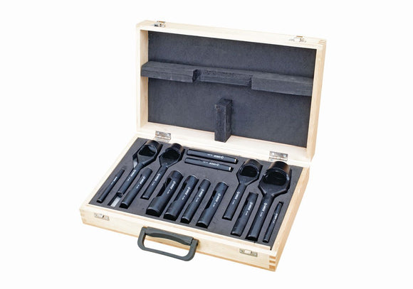 Groz 7 Piece Hollow Punch Set in A Vinyl Pouch 6-19mm GRO3880 in Tools