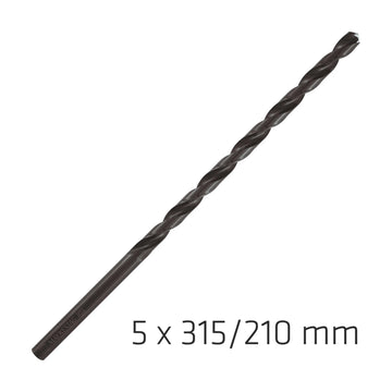 Alpen HSS Drill Bit 5mm 315X210mm Extra Long - image 01