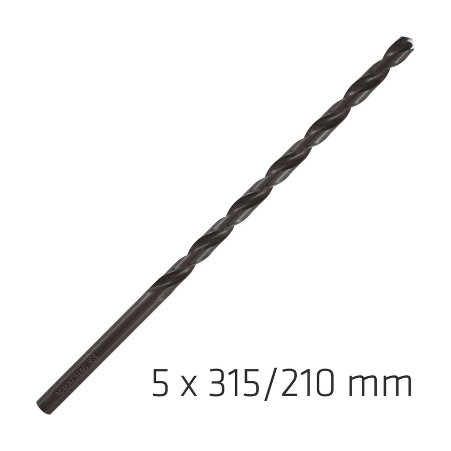 Alpen HSS Drill Bit 5mm 315X210mm Extra Long - image 01