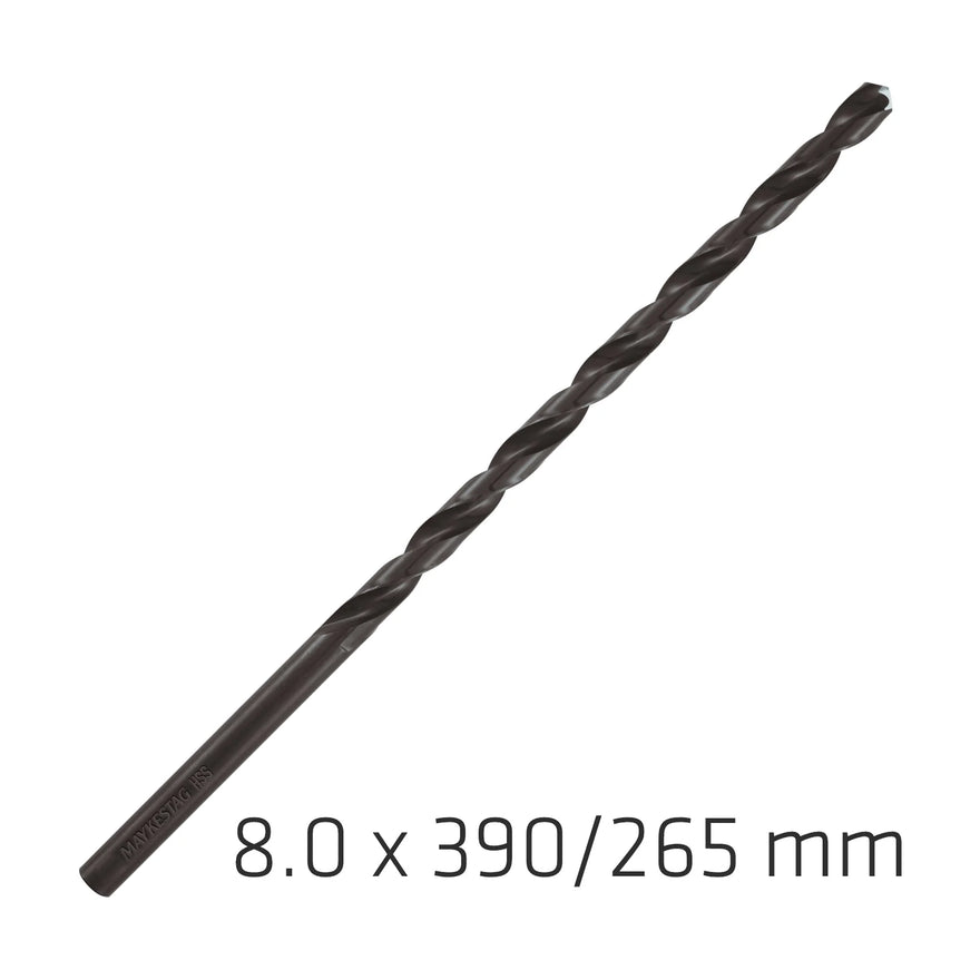 Alpen HSS Drill Bit 8mm 390X265mm Extra Long - image 01