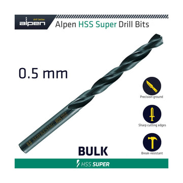 Alpen HSS Super Drill Bit 0.5mm Bulk - image 01