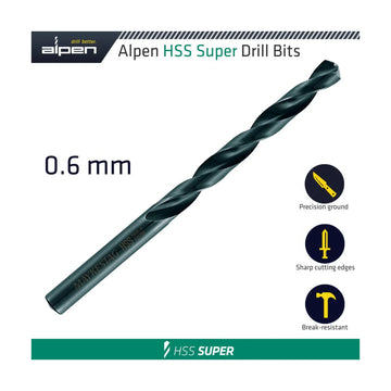 Alpen HSS Super Drill Bit 0.6mm Bulk - image 01