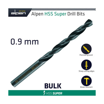 Alpen HSS Super Drill Bit 0.9mm Bulk - image 01