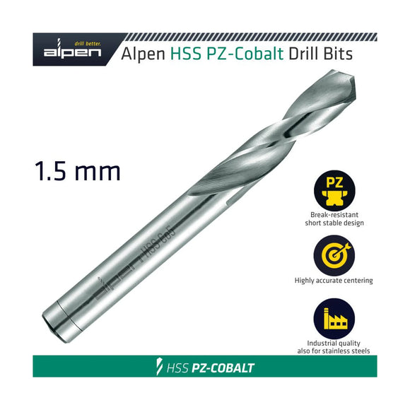 Alpen Cobalt Drill Short Bulk 1.50mm - image 01