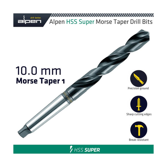 Alpen HSS Super 10mm Morse Taper 1 Shank - image 01