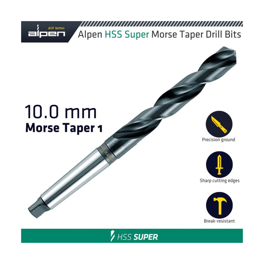 Alpen HSS Super 10mm Morse Taper 1 Shank - image 01