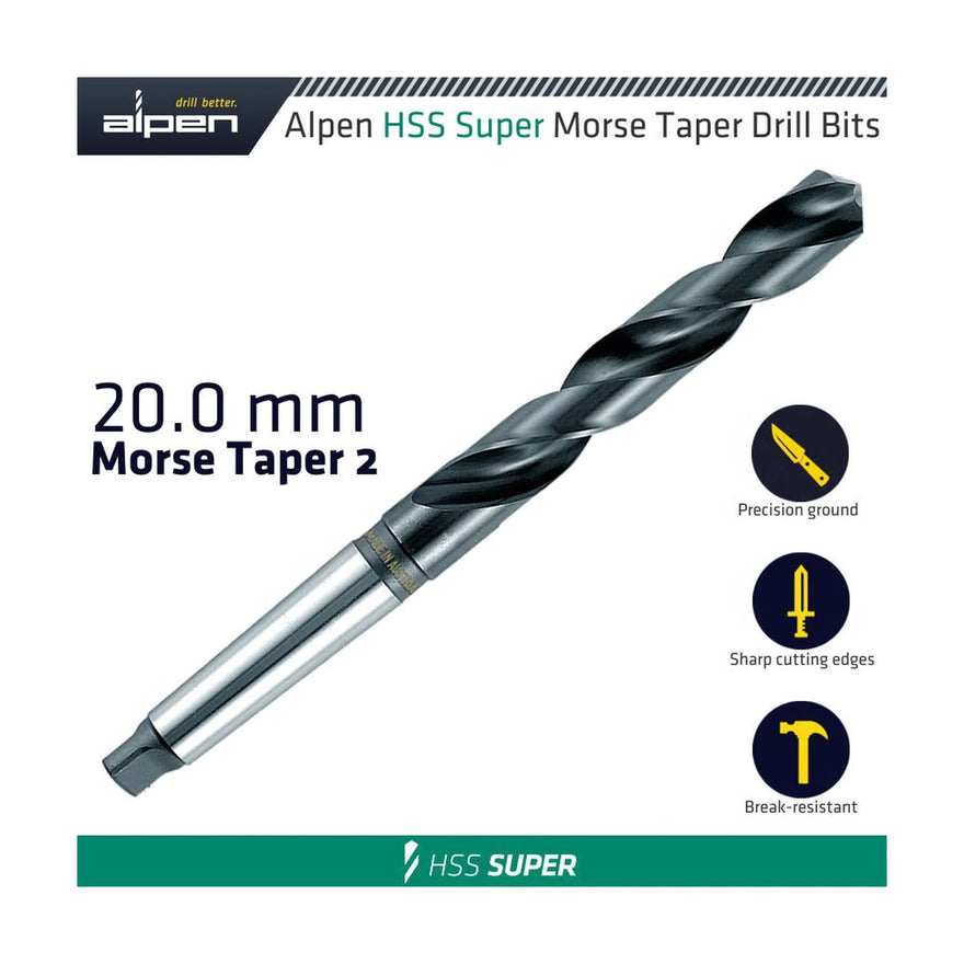 Alpen HSS Super 20mm Morse Taper 2 Shank - image 01