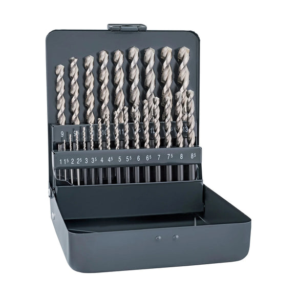 Alpen HSS Sprint Drill Bit Set 25 Piece 1-13mm X 0.5  In Metal Case - image 01