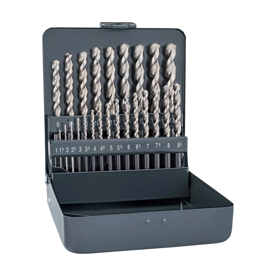 Alpen HSS Sprint Drill Bit Set 25 Piece 1-13mm X 0.5  In Metal Case - image 01