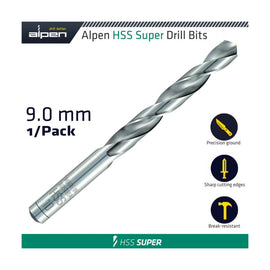 Alpen HSS Super Drill Bit 9mm - image 01
