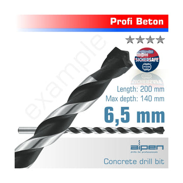 Alpen Concrete 6.5 X 200mm Profi Beton Drill Bit Masonry - image 01